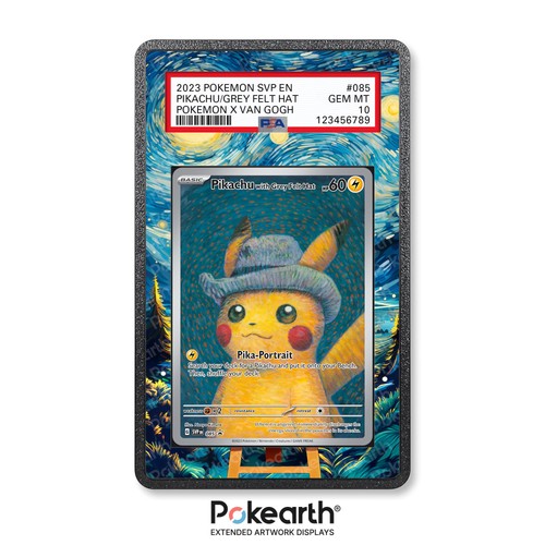 Pikachu with grey felt hat - grey, svp