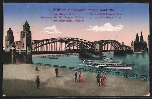 Colonia hohenzollernbrücke - colonia,,