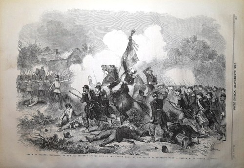 Stampa antica battaglia - battaglia, di