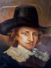 ANTICO DIPINTO MINIATURA SU