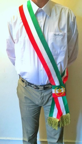 Fascia sindaco tricolore - fascia,