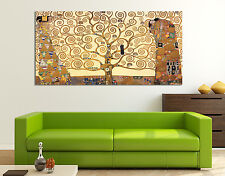 Quadro Moderno Albero della Vita Klimt Arte Arredo Casa Stampa tela A2