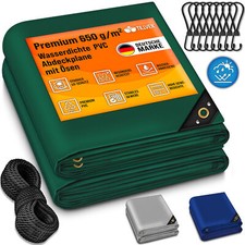 tillvex® telone di copertura 650 g/m² telone in tessuto con occhielli camion telone legno telone di protezione