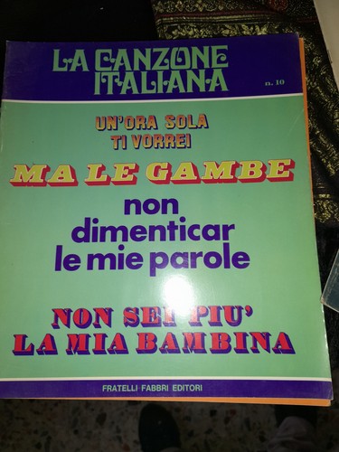 Canzone italiana fascicolo - la, italiana-fascicolo
