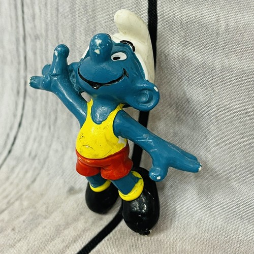 Figurina puffo basket vintage