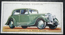 CROSSLEY REGIS Saloon Car   Vintage 1930's Card  LE02M