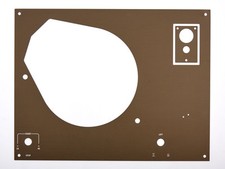 Piastra di copertura piastra faceplate per Thorens TD145 146 147 160 - 166 bronzo anodizzato