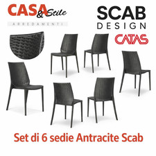Set 6 Sedie SCAB Design