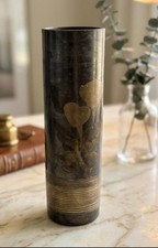 Vaso conchiglia in ottone arte