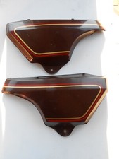 SIDE PANEL COPPIA FIANCHETTI MARRONI MOTO MORINI 350 GT