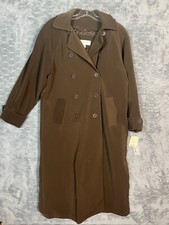 Trench coat donna Andrea Brem cioccolato taglia 8P petite