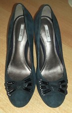 DECOLTE' DECOLLETE' DONNA GEOX ORIGINALI n. 36,5 Blu, Pelle Scamosciata