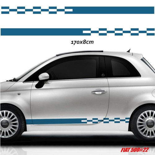 Per fiat 500 strisce - fiat, laterali