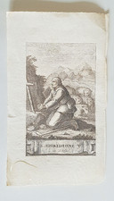 stampa incisione d'epoca da