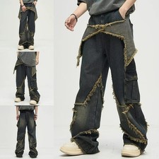 Jeans uomo larghi fit con