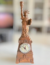 Statue of Liberty Clock Lamp Vintage