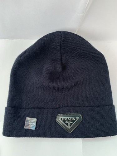 Prada milano beanie - prada, (navy)
