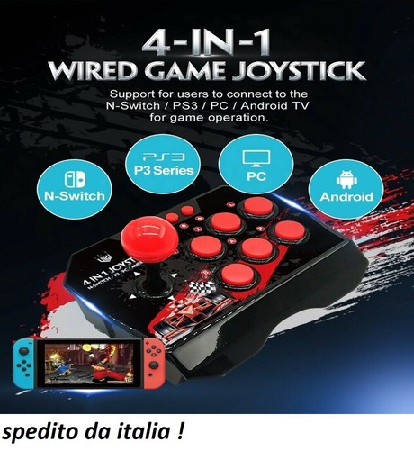 Joystick arcade usb wired cavo - joystick,