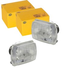 2X HELLA FARI ALOGENI 12V Compatibili Con FIAT 126 127 128 SEAT 133 | 1AD