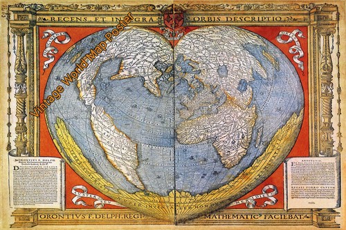 1531s vintage mappa - vintage, mondo