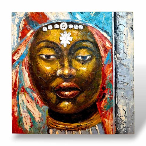 Quadro etnico ritratto tribal