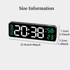Led digital wall clock with - digital,