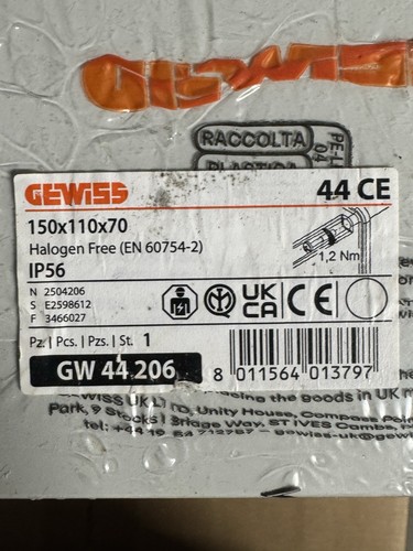 Gewiss gw44206 cassetta - gw44206,