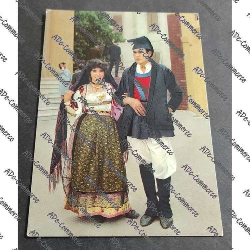 Cartolina costumi sardi - cartolina,