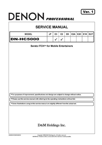 Manuale servizio per - manuale, di