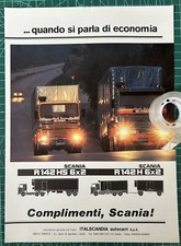Rara Pubblicita’ Camion SCANIA R142 HS 6 x 2-R142 H 6 x 2 del 1981