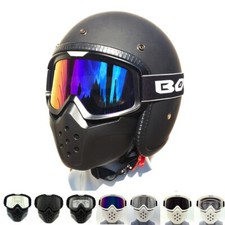 Occhiali da Moto con Maschera Rimovibile per Casco da Moto Scooter Cross DH Quad