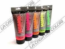 MAIMERI ACRILICO - 200 ml - COLORI FLUO - COLORI ACRILICI