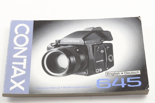 Contax 645 istruzioni per - 645,