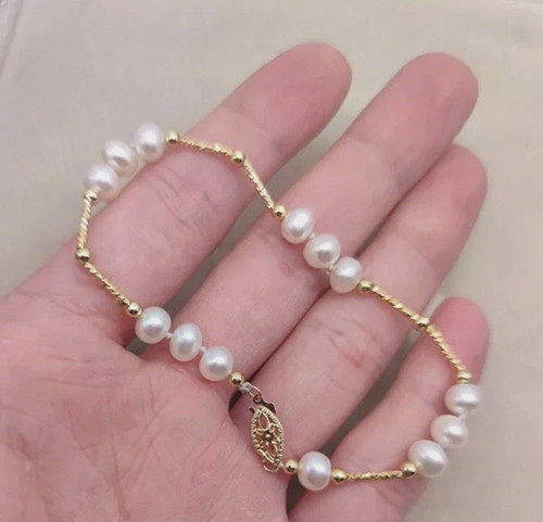 Bracciale 8mm aaa akoya - bracciale,