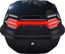 LGVOA Box Top Moto, Top Box per Baule Moto con Serratura per Ripostiglio Casco