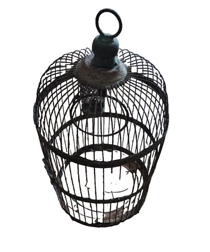 Gabbia uccelli antica - gabbia,