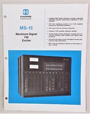 Harris MS-15 Eccitatore FM segnale massimo - Brochure/Specifiche 4 pp