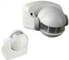 RILEVATORE CREPUSCOLARE BIANCO DI MOVIMENTO SENSORE LUCE PER ESTERNO FARO .
