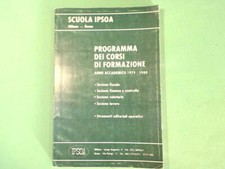 PROGRAMMA DEI CORSI DI FORMAZIONE 1978/1980 IPSOA