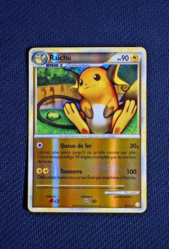 Carte pokemon raichu reverse - raichu,