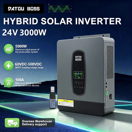Inverter solare ibrido - solare, 24v