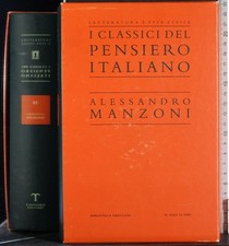 CLASSICI DEL PENSIERO ITALIANO. ALESSANDRO MANZONI. AA.VV. TRECCANI/SOLE24ORE.