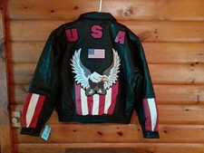 Giacca Moto Pelle Nera Placca