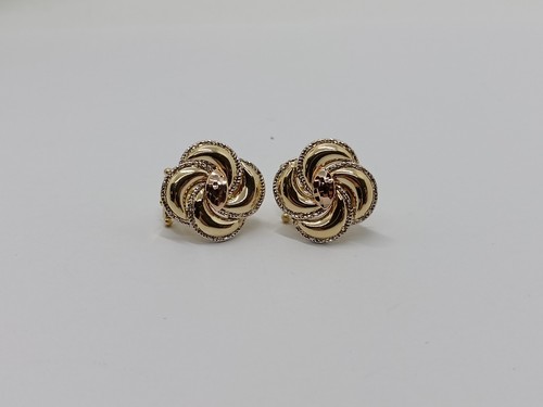 Orecchini bottone con clips - a,