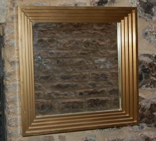 Antica Specchiera di legno Art Dèco primi anni del 900 (cm.60x60)