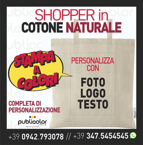 Shopper buste borse cotone - borse,