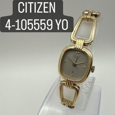 Orologio Vintage CITIZEN Donna Quarzo Quadrante Argento Placcato Oro...