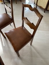 Sedie legno pelle anni - legno,
