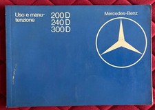 MERCEDES BENZ 200D, 240D, 300D - Uso e manutenzione