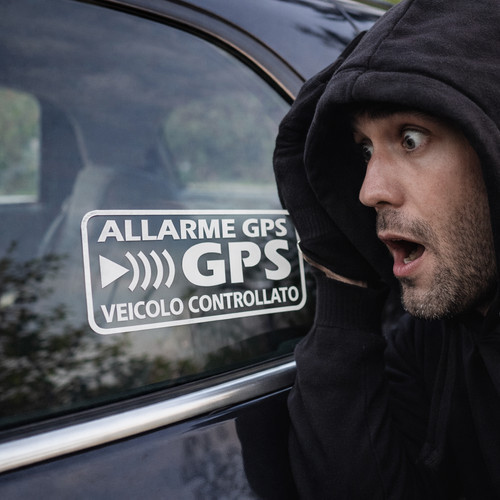 Adesivi allarme gps - 4x,